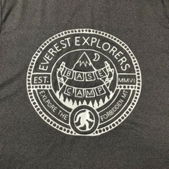 Avalanche Everest T Shirt Men Medium Gray Base Camp Graphic Hiking Big Foot