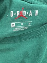 Michael Air Jordan Jumpman Tongue Tag Tshirt Medium Green