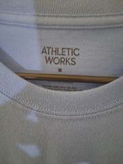 Athletic Works Men’s Blue Cotton Jersey Logo Crew Neck T-Shirt Short Sleeve M