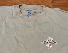 Joe Marlin T-Shirt Men’s Size L Martini Mermaid Fish Tropical Resortwear Large