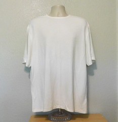 Murano Tee Shirt Mens XL White Short Sleeve Lightweight Micro Waffle Texture