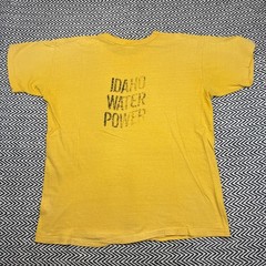 VTG 80s Russell Athletic Size LARGE University Idaho Vandal Swimming Shirt USA