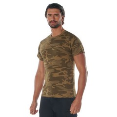 Men’s Coyote Camo T-Shirt Poly Cotton Standard Fit Tee