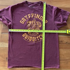 Harry Potter Gryffindor Quidditch Shirt Mens Large Red Hogwarts Graphic Tee Soft