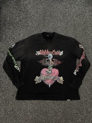 Represent X Motley Crue Men’s Long Sleeve Band T Shirt Tee Aged Distressed XL