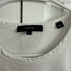 Vince Men’s White Crewneck T-Shirt Medium 100% Cotton Made in USA Minimalist