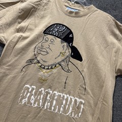 Vintage 00’s Bootleg Platinum Fubu Fat Albert Beige Short Sleeve T-Shirt Size XL