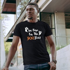 Funny Halloween T Shirt For Men Boobies shirt Fancy Dress Him Tee