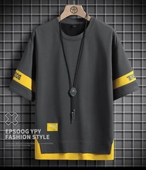 Hip Hop Oversize T-Shirt Loose Casual Men’s Streetwear Black White Short Sleeves