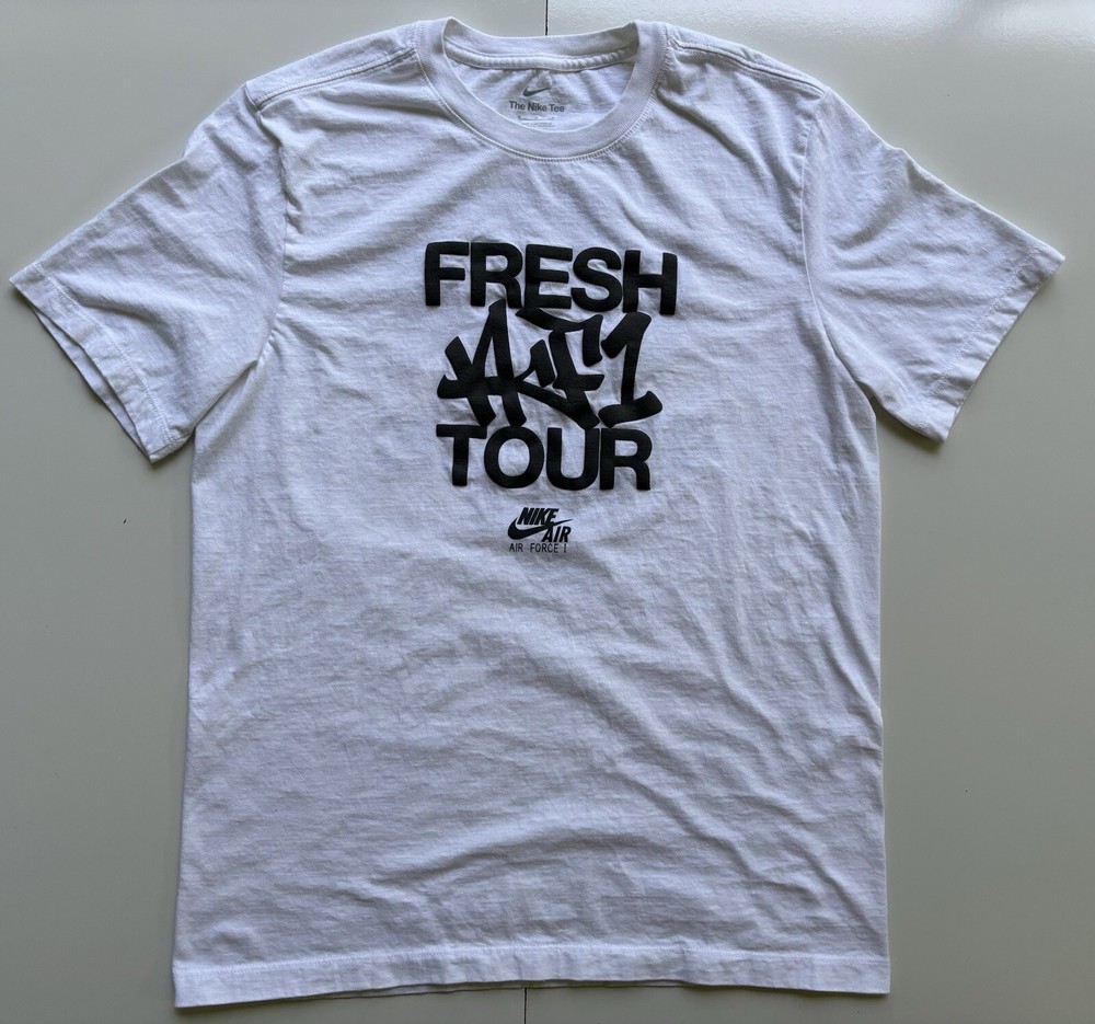 Nike Exclusive Fresh AF1 Tour Air Force 1 Tee T Shirt Men’s M Front Back Cities