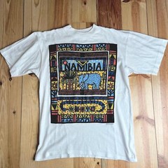 Rare Vintage 1994 Clive Craft Africa T-Shirt Small | Namibia Elephant Design