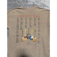 District Threads T-Shirt Mens L Brown Rock and Roll Hall of Fame Inductees 2008