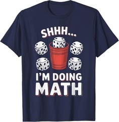 I’m Doing Math Yahtzee Game Night Dice Game Funny Yahtzee T-Shirt