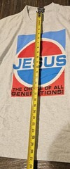 Rare! Vintage BEST Single Stitch BEST Religious Jesus Tshirt Pepsi-The Choice…
