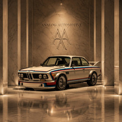 THE GT – BMW 3.0 CSL (1973) – Analog Automotive Heavyweight Tee