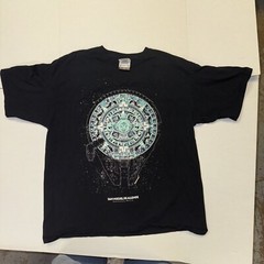 San Miguel De Allende Karani Art Mexico Space Ship Adult X-Large T Shirt