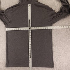 prAna Hoodie Mens M Gray Heathered Organic Cotton hooded tee long sleeve