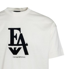 Emporio Armani Men’s White cotton T-Shirt Round neck , Size M*L*XL*XXL*XXXL New