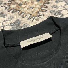 Essentials Fear of God Men’s Black Logo Crew Neck Short Sleeve T-Shirt Size M