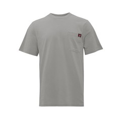 Wrangler Workwear Men’s Short Sleeve Heavyweight Pocket Crew Shirt Monument 2XL