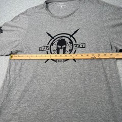 CRAFT Mens T Shirt 2XL Gray Spartan Race Graphic Print Logo