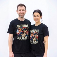 250th Anniversary 250 Years America Funny Trump Washington Unisex T-Shirt