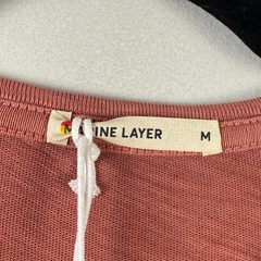 Marine Layer Tee Mens Size M Vintage Heavy Slub Pocket Rust Red Short Sleeve