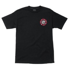 Santa Cruz Eric Dressen SLIME BALLS ROSES Skateboard T Shirt BLACK