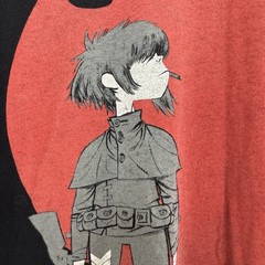 2010 Gorillaz T-Shirt Mens XL Noodle Plastic Beach Tour Music Rock Band Tee