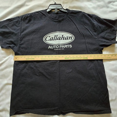 blk Men’s Callahan Auto Parts t shirt (from Tommy Boy movie) sz 2X