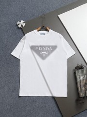 Prada round neck short sleeved T-shirt – white