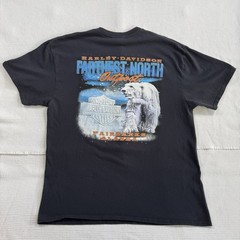 Harley Davidson T-Shirt Men’s XL Polar Bear Farthest North Outpost Fairbanks AK
