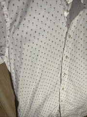 Men’s ETON Signature Twill Shirt Cocktail Print Size 16 Slim 41 Luxury Rare