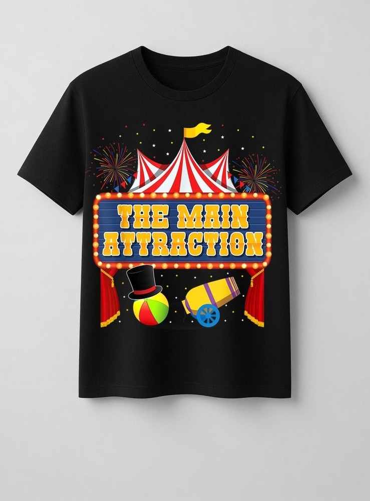 Circus Attraction Vintage Carnival Theme Party T-Shirt