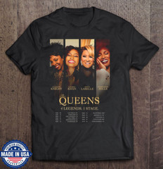 4 Legends 1 Stage Queens Tribute Concert T-Shirt Freddie Mercury Fan Tee
