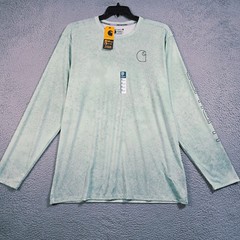 CARHARTT Sun Shirt Mens XL Green 50 UV Outdoor Fast Dry Relaxed Long Sleeve NWT