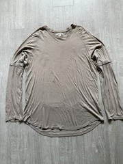 Helmut Lang Men’s Long Sleeve T-Shirt Men’s Size XL Beige