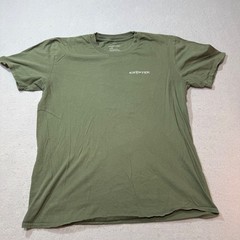 KRYPTEK Spartan Helmet Flag Graphic T Shirt Olive Green Mens L/G Cotton