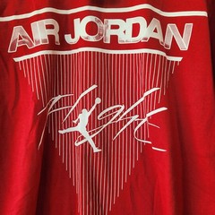 VTG Jordan Shirt Mens Medium Red Air Jordan Flight Graphic T-Shirt Tee 2006