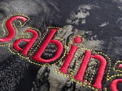 MARIA SABINA T-Shirt RARE Embroidered Logo Mexico Mexican Shaman Witch Spiritual