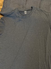 6 t shirt blanks size 2XL – blue cotton polyester rayon blend