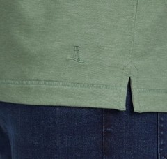 Lands’ End Men’s Short Sleeve Tee, Color Green Size Medium, Classic Fit, Stretch