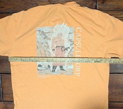 Dragon Ball Z Capsule Corp Orange Faded Graphic T-Shirt Men’s Size XL