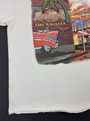 Rare Vintage 90s Hard Rock Cafe Los Angeles Melrose Band Music Art XL Promo Tee