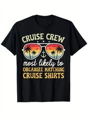 Cruise Crew Most Likely to Organize Matching Cruise 2024 T-Shirt, Unisex Cotto