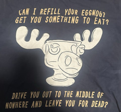 National Lampoons Christmas Vacation Sze Large TShirt Can I Refill Your Eggnog?
