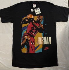 VTG 1990s Nike Air Jordan Michael Jordan T-shirt NWT Unisex Size M Black