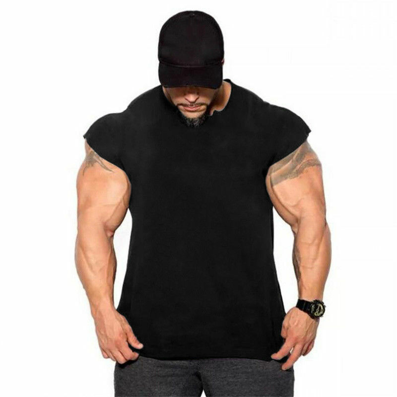 Men’s Gym Soft Fashion Top Quality Solid Vests Workout Fitness Sports Tank Tops
