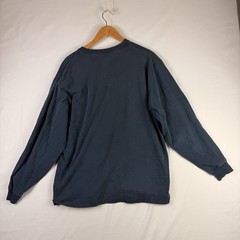 Carhartt Men’s Original Fit L Blue Pocket Long Sleeve T-Shirt K126 100% Cotton