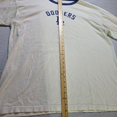 MLB Genuine Merchandise Los Angeles Dodgers T-Shirt Men 2 XL White Cotton 2009